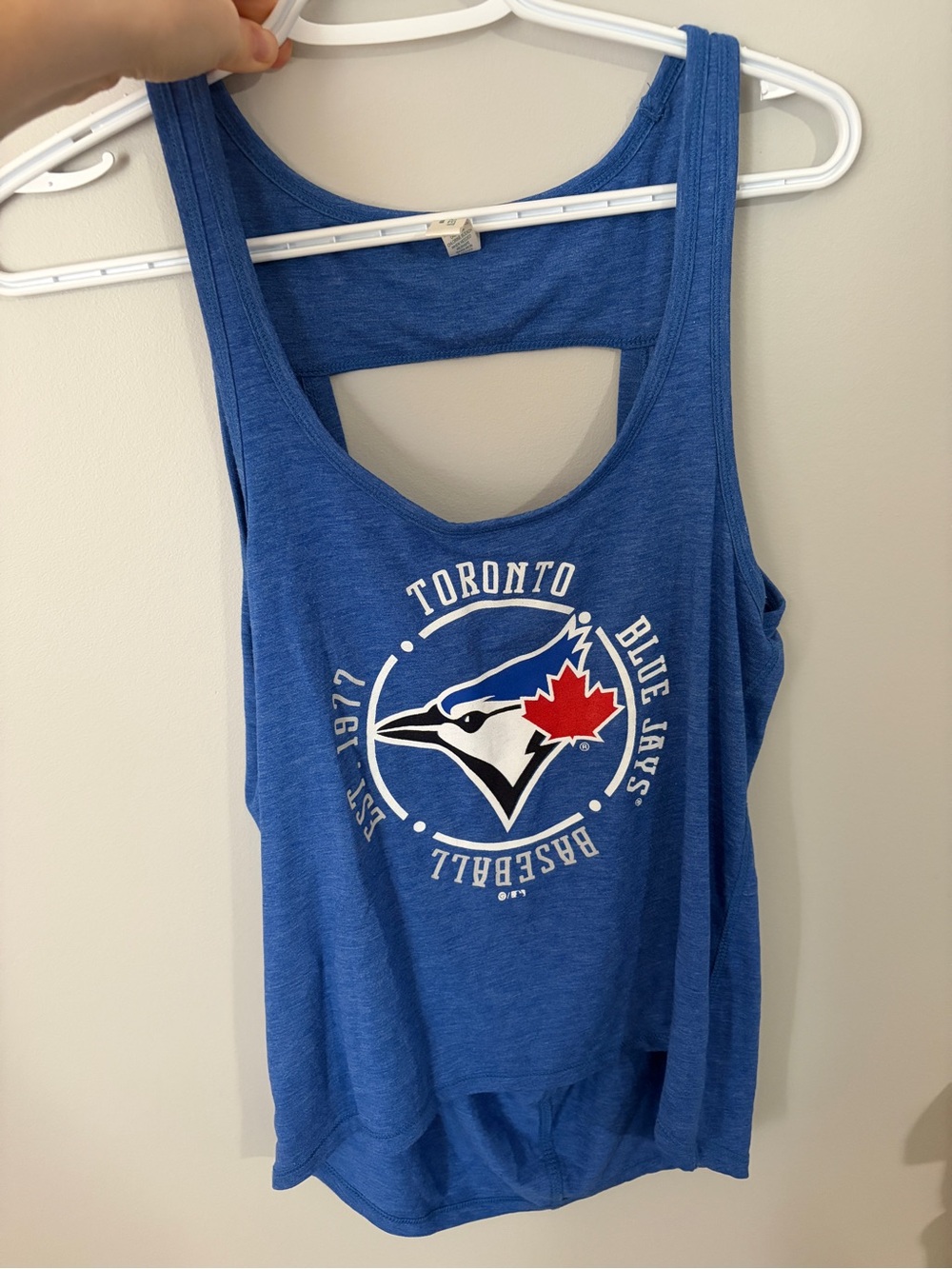 Toronto Blue Jays Women's Royal Blue Tank Top - Team Logo Racerback